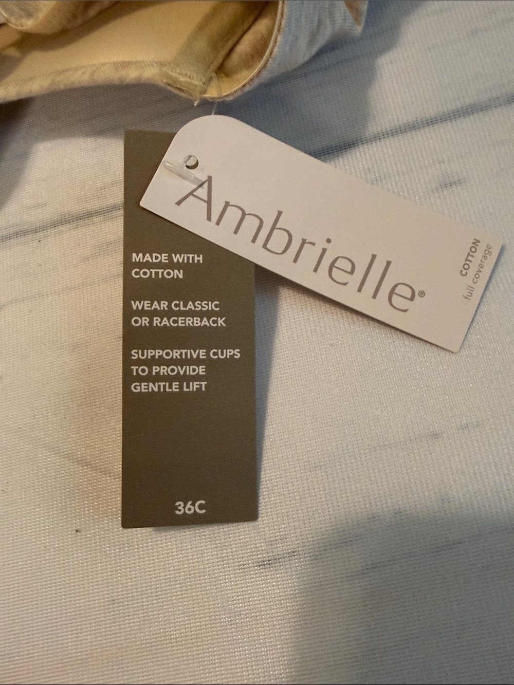 Ambrielle Beige Padded Underwire Convertible Bra 36C - Picture 5 of 5